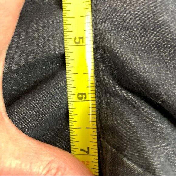 Thyme Maternity Charcoal Denim Shorts with pockets - Picture 6 of 8